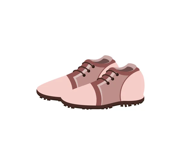 Golf shoes isolated icon — Stock vektor