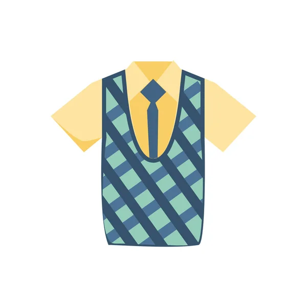 Camisa uniforme para golf icono aislado — Vector de stock