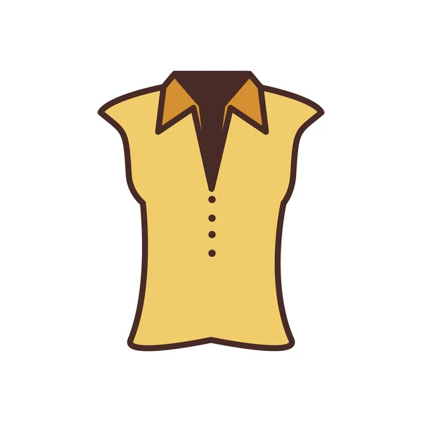 Uniform shirt voor Golf geïsoleerd pictogram — Stockvector