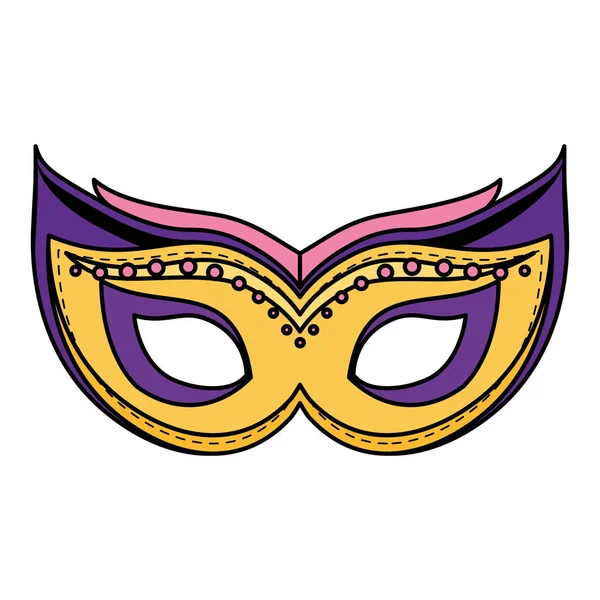 Masque de carnaval icône accessoire — Image vectorielle