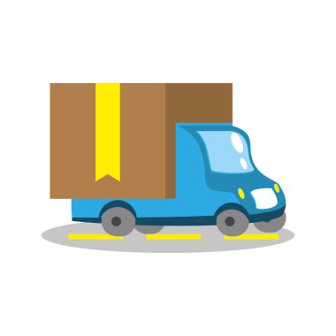 servis kamyonu izole edilmiş simge