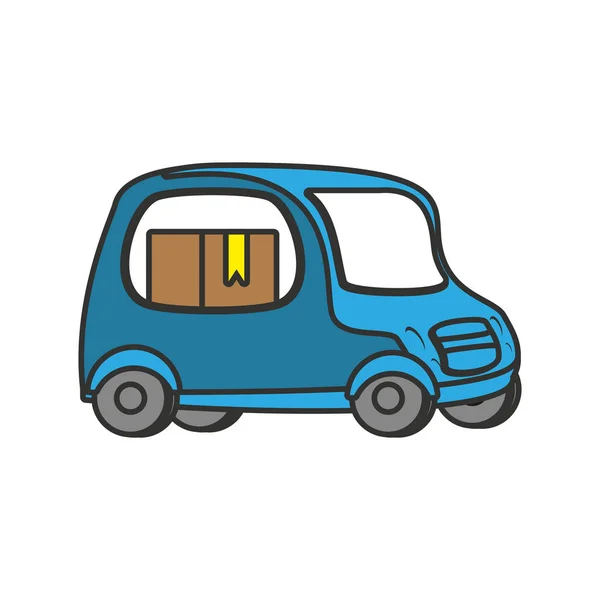 Kleine Lieferwagen-Ikone — Stockvektor