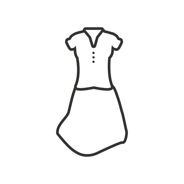 Uniforme jurk voor golf geïsoleerde pictogram — Stockvector