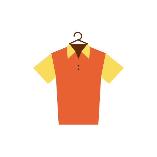 Camisa uniforme para ícone isolado golfe — Vetor de Stock