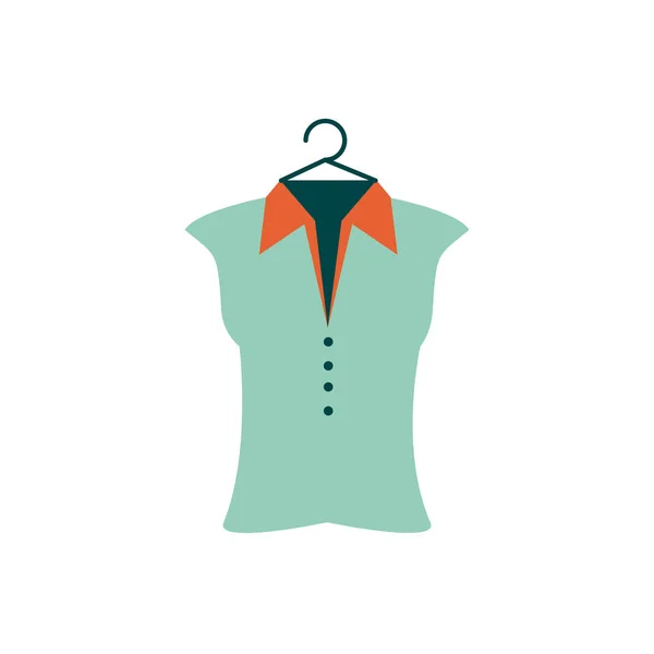 Camisa uniforme para ícone isolado golfe — Vetor de Stock