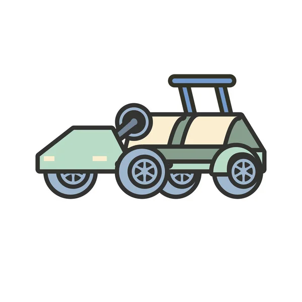 Coche de golf icono aislado — Vector de stock