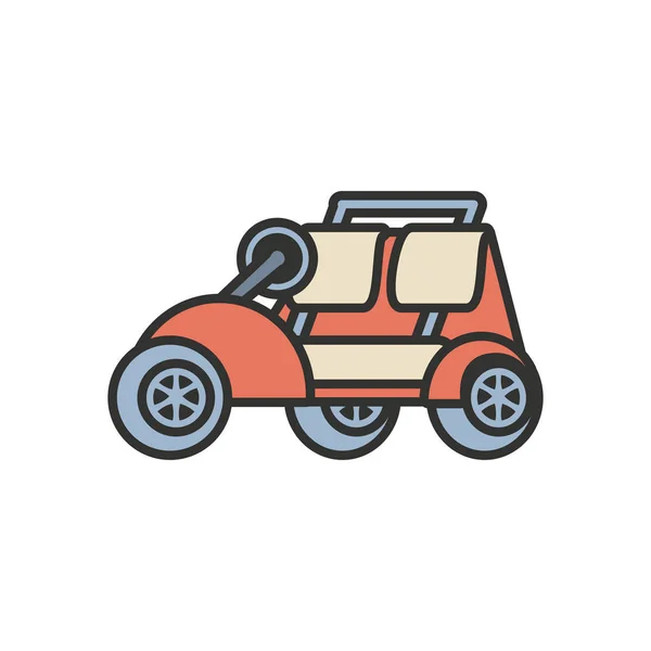 Izolované ikona vozu Golf — Stockový vektor