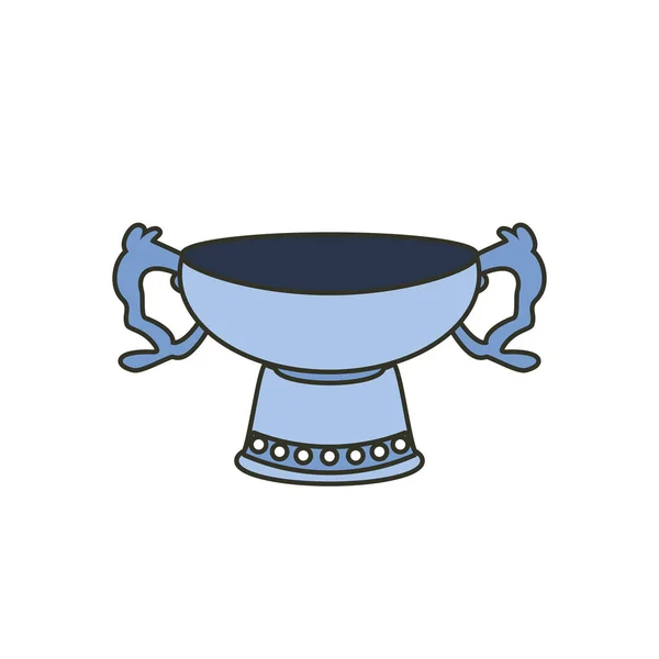 Trofeo premio taza aislado icono — Archivo Imágenes Vectoriales