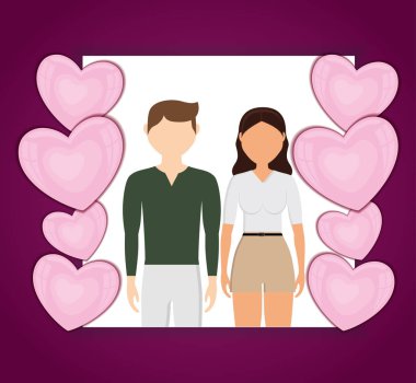 kalpleri yüzen ile aşık çift