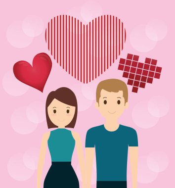 kalpleri yüzen ile aşık çift