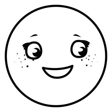 mutlu ifade kawaii karakter