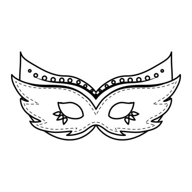 karnaval maskesi aksesuar simgesi