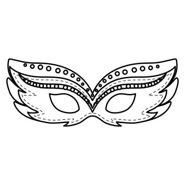 karnaval maskesi aksesuar simgesi