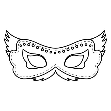 karnaval maskesi aksesuar simgesi