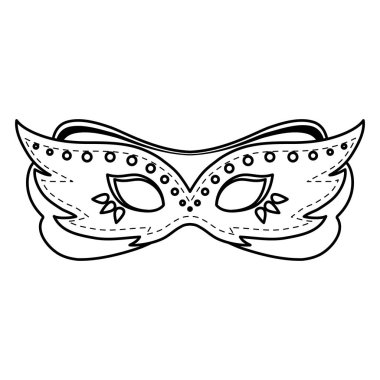 karnaval maskesi aksesuar simgesi