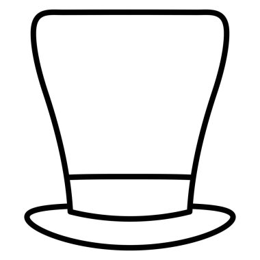 Karnaval silindir şapka aksesuarı