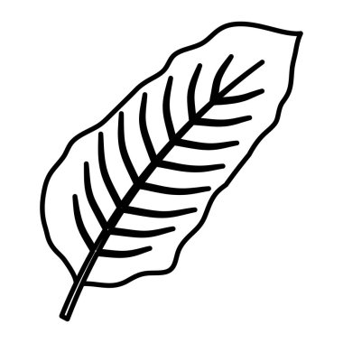 tropikal yaprak ekoloji simgesi