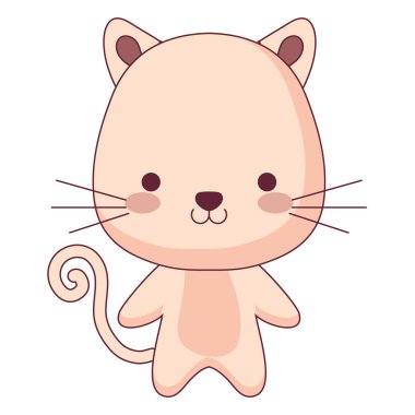 şirin ve küçük kedi karakteri