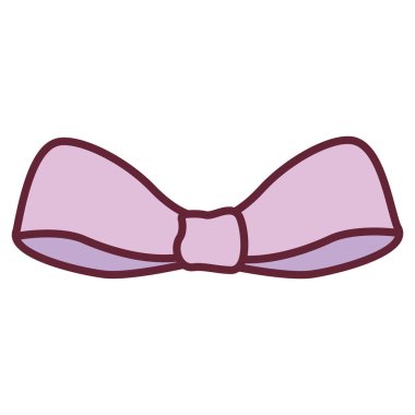 sevimli bowntie izole simgesi