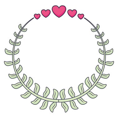 çelenk kalpleri sevgi sevgililer dekorasyonu ile