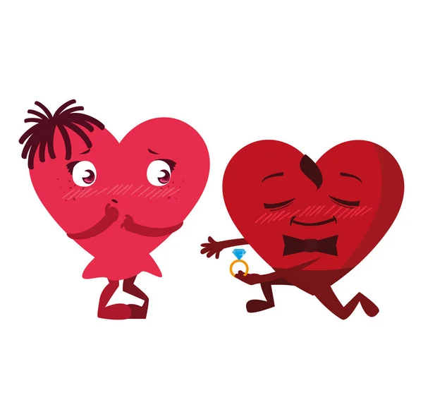 Kalpleri iki ifadeler karakterler — Stok Vektör