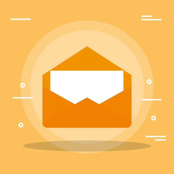 Envelope mail isolated icon — Stock Vector