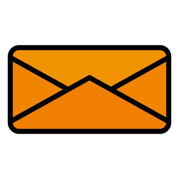 Enveloppe mail icône isolée — Image vectorielle