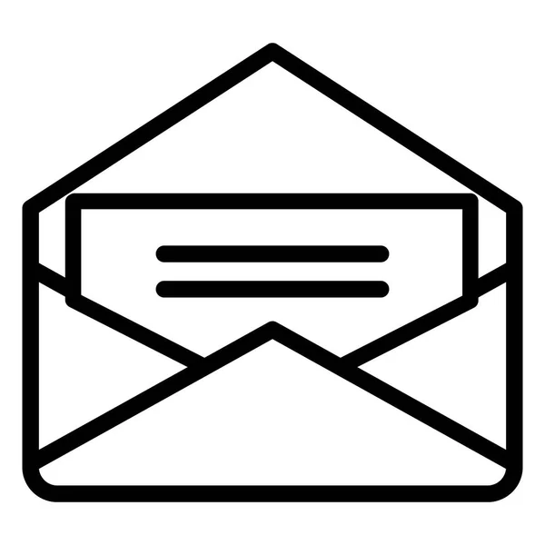 Enveloppe mail icône isolée — Image vectorielle