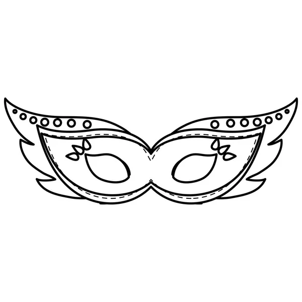 Carnaval máscara accesorio icono — Archivo Imágenes Vectoriales