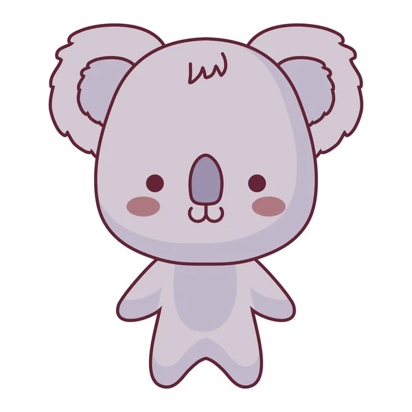 Mignon et petit caractère koala — Image vectorielle