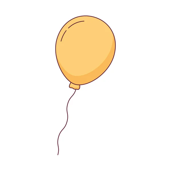 Ballon Helium schwimmende Ikone — Stockvektor