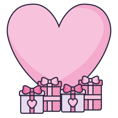 hediye kutusu kalp ile mevcut