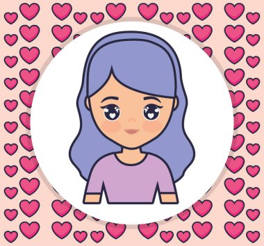 şirin ve küçük kız karakter