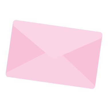 Zarf posta izole simgesi