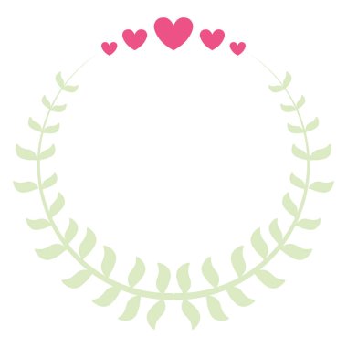 çelenk kalpleri sevgi sevgililer dekorasyonu ile