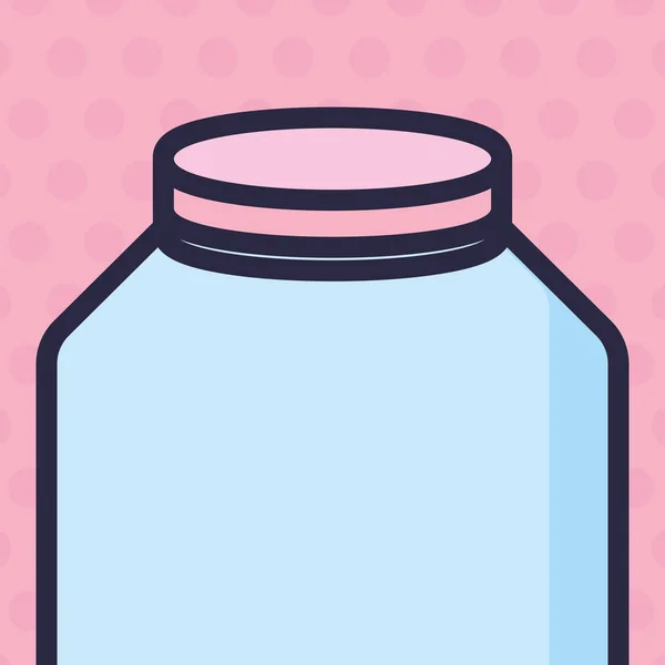 Cute mason jar icon — Stock Vector