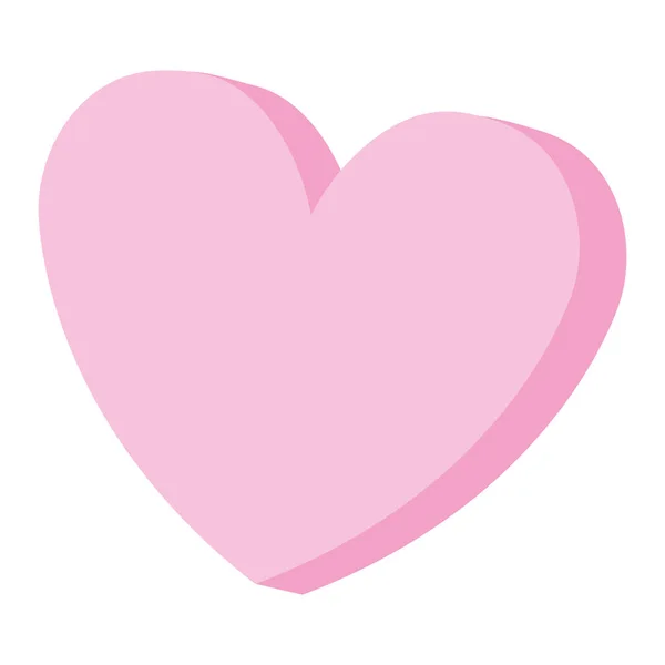 Hart love valentines kaart — Stockvector