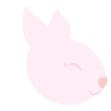 şirin ve küçük tavşan karakteri