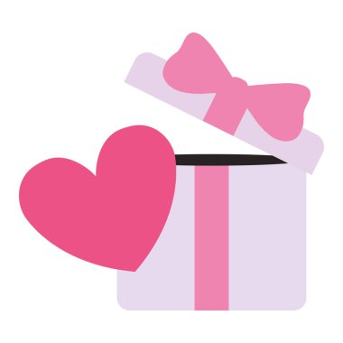 hediye kutusu kalp ile mevcut