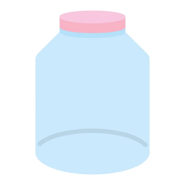 Schattig mason jar pictogram — Stockvector