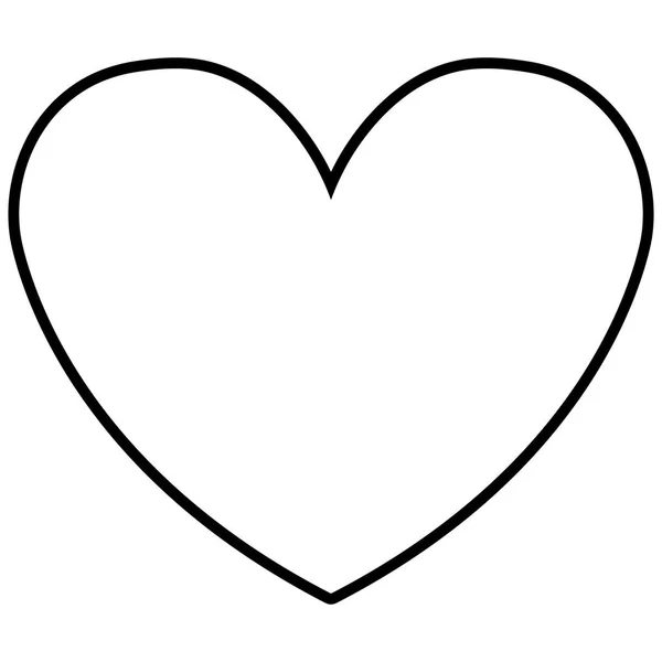 Srdce lásky Valentýnské kartu — Stockový vektor