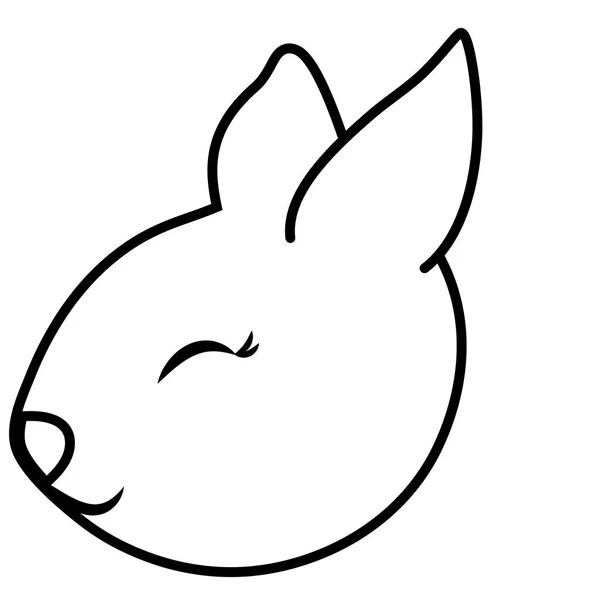 Şirin ve küçük tavşan karakteri — Stok Vektör