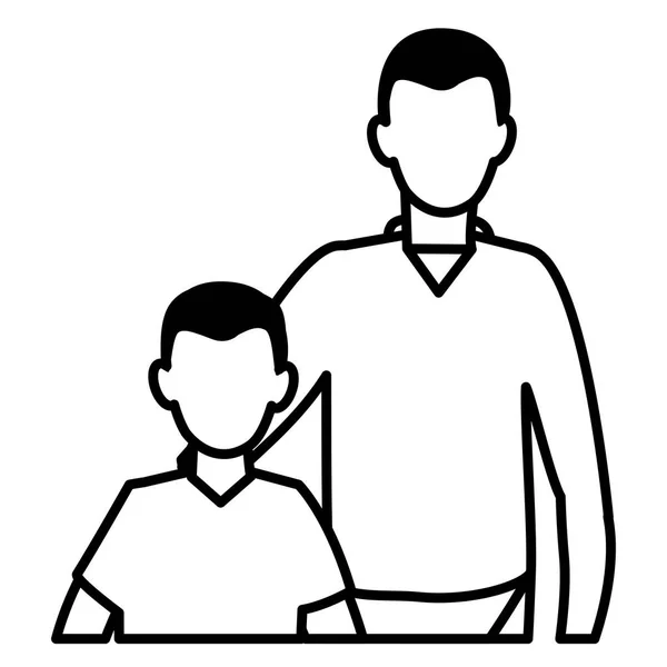 Батько і син дизайн — стоковий вектор
