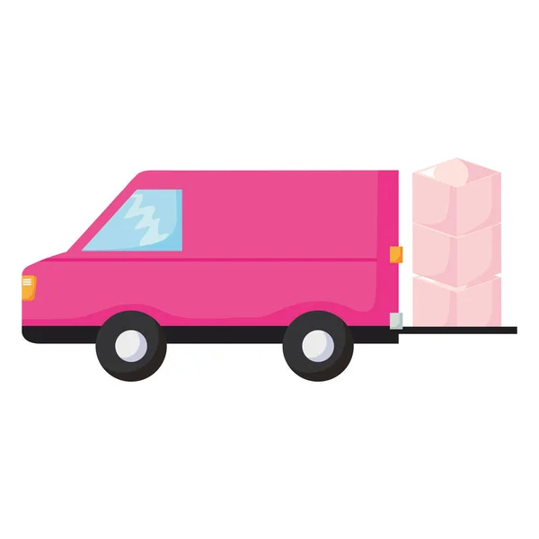 Delivery truck design — Stock Vector