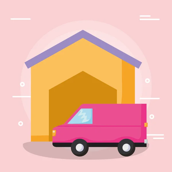 Cargo truck design — Stock Vector