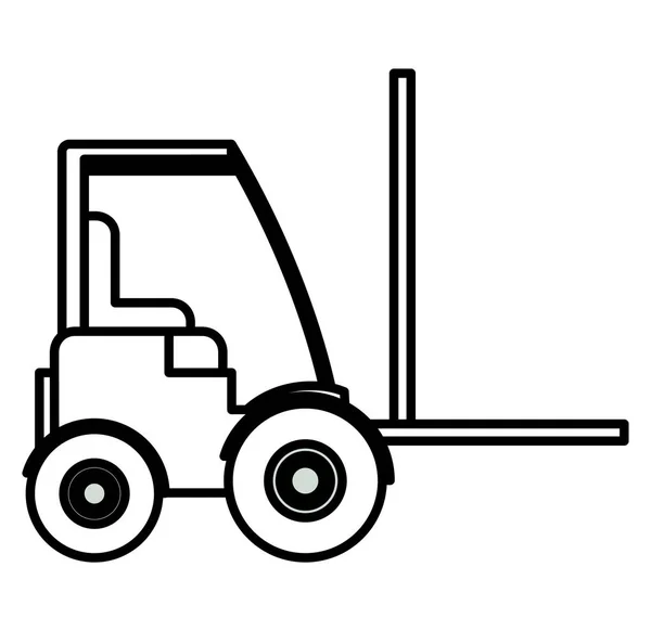 Підніміть вантажівка значок — стоковий вектор