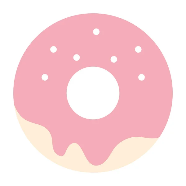 Икона сладкого пончика — стоковый вектор