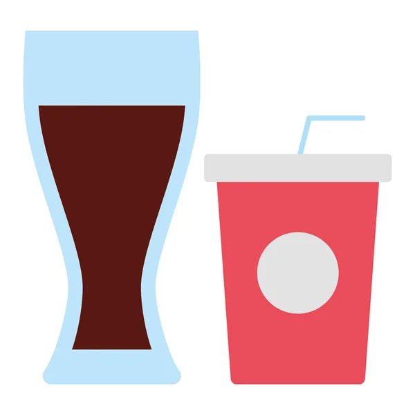 Drinken glazen pictogram — Stockvector