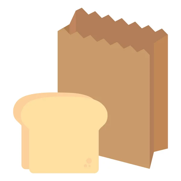 Conception de tranche de pain — Image vectorielle