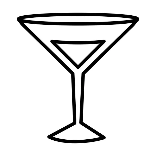 Icona Cocktail Glass — Vettoriale Stock